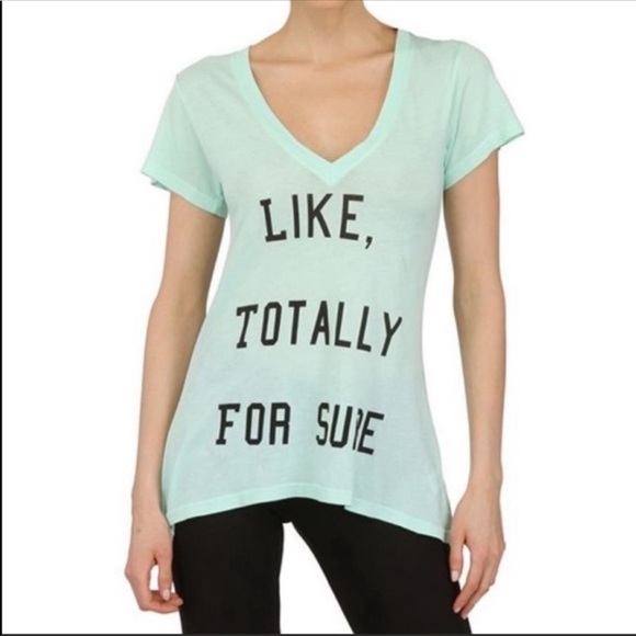 💙3 for $20💙Wildfox Like Totally For Sure Graohic 90s Tee XS - Picture 1 of 7
